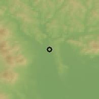 Shaded relief of the 50 km around Nižný Hrabovec, drawn from the GMTED2010 grid