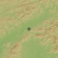 Shaded relief of the 50 km around Nová Dubnica, drawn from the GMTED2010 grid