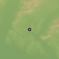 Shaded relief of the 50 km around Nové Sady, drawn from the GMTED2010 grid