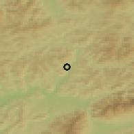 Shaded relief of the 50 km around Ochodnica, drawn from the GMTED2010 grid