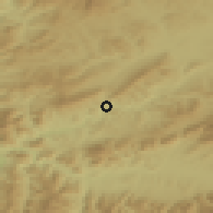 Shaded relief of the 50 km around Oravský Podzámok, drawn from the GMTED2010 grid