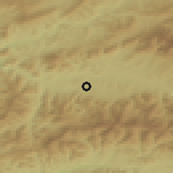 Shaded relief of the 50 km around Partizánska Ľupča, drawn from the GMTED2010 grid