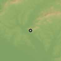 Shaded relief of the 50 km around Podhájska, drawn from the GMTED2010 grid