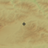 Shaded relief of the 50 km around Podolínec, drawn from the GMTED2010 grid