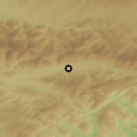 Shaded relief of the 50 km around Polomka, drawn from the GMTED2010 grid