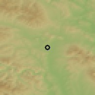 Shaded relief of the 50 km around Prešov, drawn from the GMTED2010 grid