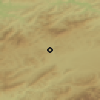 Shaded relief of the 50 km around Rabča, drawn from the GMTED2010 grid