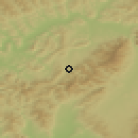Shaded relief of the 50 km around Rajecká Lesná, drawn from the GMTED2010 grid