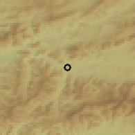 Shaded relief of the 50 km around Ružomberok, drawn from the GMTED2010 grid