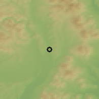 Shaded relief of the 50 km around Sady nad Torysou, drawn from the GMTED2010 grid
