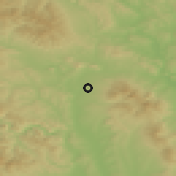 Shaded relief of the 50 km around Šarišské Jastrabie, drawn from the GMTED2010 grid