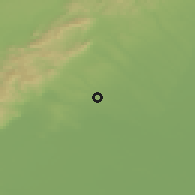 Shaded relief of the 50 km around Báhoň, drawn from the GMTED2010 grid