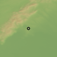Shaded relief of the 50 km around Šenkvice, drawn from the GMTED2010 grid