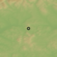 Shaded relief of the 50 km around Šíd, drawn from the GMTED2010 grid