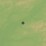 Shaded relief of the 50 km around Skalica, drawn from the GMTED2010 grid