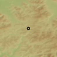 Shaded relief of the 50 km around Skalité, drawn from the GMTED2010 grid