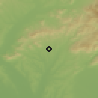 Shaded relief of the 50 km around Sľažany, drawn from the GMTED2010 grid