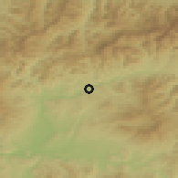 Shaded relief of the 50 km around Slovenská Ľupča, drawn from the GMTED2010 grid