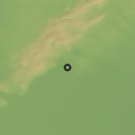 Shaded relief of the 50 km around Slovenský Grob, drawn from the GMTED2010 grid
