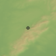 Shaded relief of the 50 km around Sološnica, drawn from the GMTED2010 grid