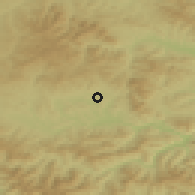 Shaded relief of the 50 km around Spišské Podhradie, drawn from the GMTED2010 grid