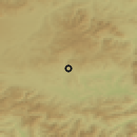 Shaded relief of the 50 km around Spišský Hrušov, drawn from the GMTED2010 grid
