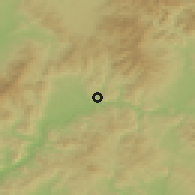 Shaded relief of the 50 km around Stará Kremnička, drawn from the GMTED2010 grid
