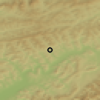 Shaded relief of the 50 km around Štiavnik, drawn from the GMTED2010 grid