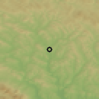 Shaded relief of the 50 km around Stropkov, drawn from the GMTED2010 grid