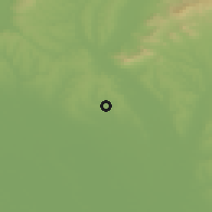 Shaded relief of the 50 km around Svätoplukovo, drawn from the GMTED2010 grid