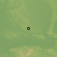 Shaded relief of the 50 km around Svodín, drawn from the GMTED2010 grid