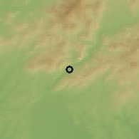 Shaded relief of the 50 km around Tekovská Breznica, drawn from the GMTED2010 grid