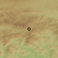 Shaded relief of the 50 km around Telgárt, drawn from the GMTED2010 grid