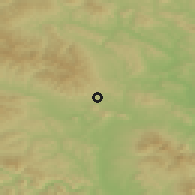 Shaded relief of the 50 km around Terňa, drawn from the GMTED2010 grid