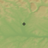 Shaded relief of the 50 km around Tornaľa, drawn from the GMTED2010 grid