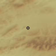 Shaded relief of the 50 km around Trstená, drawn from the GMTED2010 grid