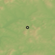 Shaded relief of the 50 km around Čakanovce, drawn from the GMTED2010 grid
