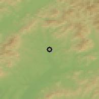 Shaded relief of the 50 km around Uhrovec, drawn from the GMTED2010 grid