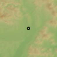 Shaded relief of the 50 km around Valaliky, drawn from the GMTED2010 grid