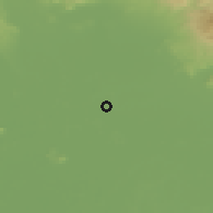 Shaded relief of the 50 km around Veľké Kapušany, drawn from the GMTED2010 grid