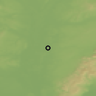 Shaded relief of the 50 km around Veľké Leváre, drawn from the GMTED2010 grid