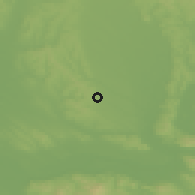 Shaded relief of the 50 km around Veľké Ludince, drawn from the GMTED2010 grid