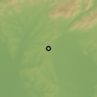 Shaded relief of the 50 km around Veľký Ďur, drawn from the GMTED2010 grid