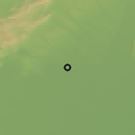 Shaded relief of the 50 km around Veľký Grob, drawn from the GMTED2010 grid