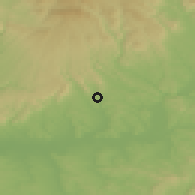 Shaded relief of the 50 km around Veľký Krtíš, drawn from the GMTED2010 grid