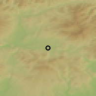 Shaded relief of the 50 km around Vígľaš, drawn from the GMTED2010 grid