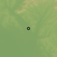 Shaded relief of the 50 km around Vinodol, drawn from the GMTED2010 grid