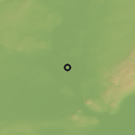 Shaded relief of the 50 km around Vysoká pri Morave, drawn from the GMTED2010 grid