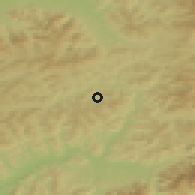 Shaded relief of the 50 km around Zákopčie, drawn from the GMTED2010 grid