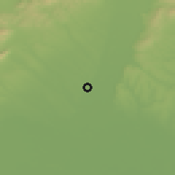 Shaded relief of the 50 km around Zavar, drawn from the GMTED2010 grid